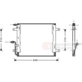 VAN WEZEL 30005262 Radiatore aria condizionata MERCEDES-BENZ VARIO