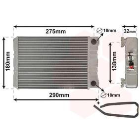 VAN WEZEL 30006312 Radiatore riscaldamento MERCEDES-BENZ CLC
