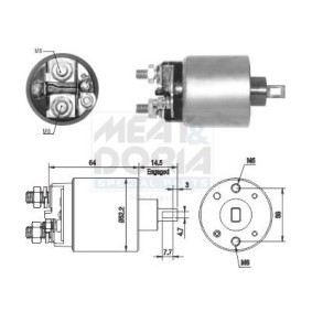 MEAT & DORIA 46274 Magnetafbryder starter RENAULT
