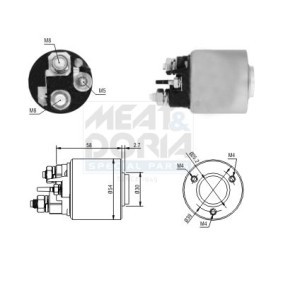 MEAT & DORIA 46288 Solenoid startmotor PEUGEOT 207 SW (WK_) 1.6 120 hk Bensinmotor