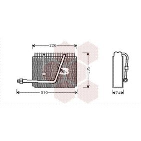 Acquista Evaporatore climatizzatore da VAN WEZEL 3700V320 a buon mercato per soli 173,51&nbsp;&euro;