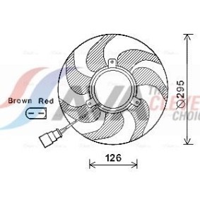 AVA COOLING SYSTEMS VN2205 Kylare VW Passat Sedan (3C2) 2.0 150 hk Bensinmotor