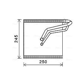 AVA COOLING SYSTEMS VNV387 Evaporatore climatizzatore VW ARTEON