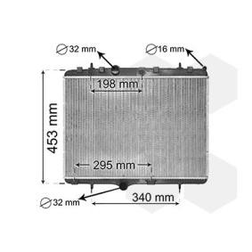 VAN WEZEL 40002255 Kühler CITROËN C3 II (SC_) 1.6 75 PS Diesel