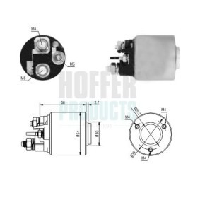 HOFFER 6646288 Solenoid startmotor PEUGEOT 207 SW (WK_) 1.6 120 hk Bensinmotor