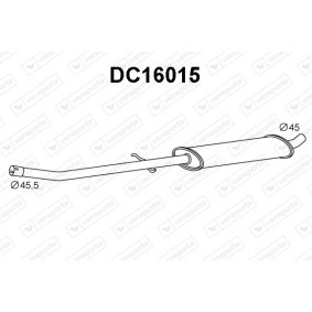 VENEPORTE DC16015 Vorschalldämpfer RENAULT DUSTER