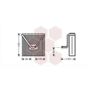 VAN WEZEL 7600V011 Evaporatore climatizzatore VW FOX