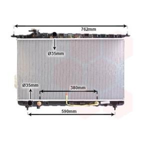 VAN WEZEL 82002107 Radiateur HYUNDAI SONATA 4 (EF) 2.5 160 CV Essence