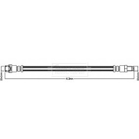 BORG & BECK BBH8648 Latiguillos de freno MERCEDES-BENZ Clase C Sedán (W204) 1.6 156 cv Motor otto