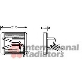 VAN WEZEL 83006049 Radiatore riscaldamento KIA SHUMA
