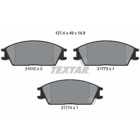 TEXTAR 2101202 Bromsbelägg HYUNDAI ACCENT 1 (X-3) 1.3 60 hk Bensinmotor