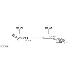 Vorschalldämpfer 285-165 für BMW