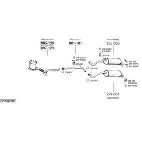 Endschalldämpfer 290-221 für FIAT