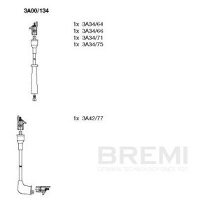 BREMI 327/27 Tändkablar HYUNDAI ACCENT 1 (X-3) 1.3 60 hk Bensinmotor