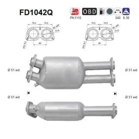 Comprar Filtro de partículas de AS FD1042Q a bajo precio de 585,05&nbsp;&euro;