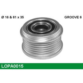 LUCAS LOPA0015 Freilauf Lichtmaschine SEAT Ibiza 4 Sportcoupe (6J1, 6P5) 1.4 75 PS Diesel