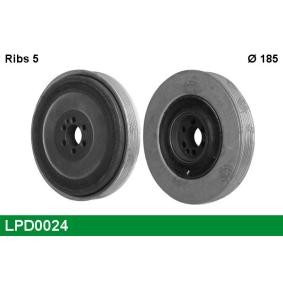 LUCAS LPD0024 Riemenscheibe, Kurbelwelle ALFA ROMEO 159 Sportwagon (939) 2.4 200 PS Diesel