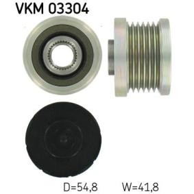 SKF VKM 03304 Frihjulskoppling PEUGEOT 207 SW (WK_) 1.6 120 hk Bensinmotor