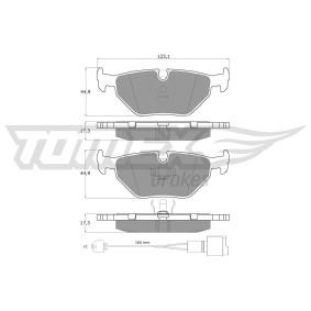 TOMEX brakes TX 10-701 Bremsbeläge BMW 5 Touring (E34) 2.0 150 PS Otto