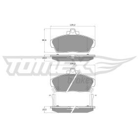 TOMEX brakes TX 11-51 Bromsbelägg ROVER 200 (RF) 1.1 60 hk Bensinmotor