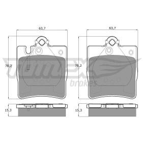 TOMEX brakes TX 12-79 Bremsbeläge MERCEDES-BENZ C-Klasse Sportcoupe (CL203) 2.5 204 PS Otto