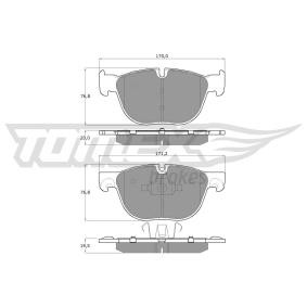TOMEX brakes TX 16-68 Bromsbelägg BMW X6 (F16, F86) 2.0 245 hk Bensinmotor