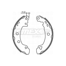 TOMEX brakes TX 21-02 Bremsbacken RENAULT THALIA 2 (LU1/2) 1.5 64 PS Diesel