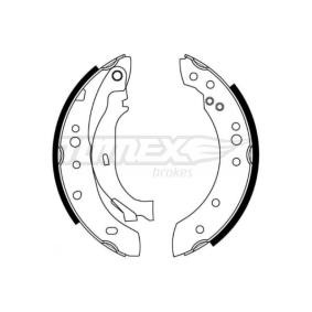TOMEX brakes TX 21-27 Bremsbacken RENAULT THALIA 2 (LU1/2) 1.5 64 PS Diesel