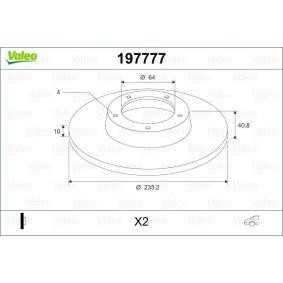 Osta Jarrulevy VALEO:llä 197777 edullisesti hintaan 76,56&nbsp;&euro;