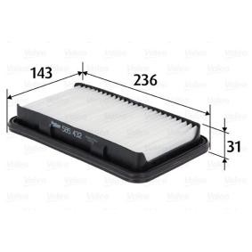 VALEO 585432 Filtro de aire SUZUKI SWIFT 3 (MZ, EZ) 1.5 101 cv Motor otto