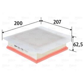 Osta Ilmansuodatin VALEO:llä 585438 edullisesti hintaan 13,28&nbsp;&euro;