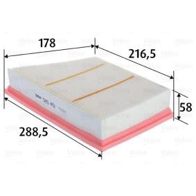 Osta Ilmansuodatin VALEO:llä 585451 edullisesti hintaan 14,47&nbsp;&euro;