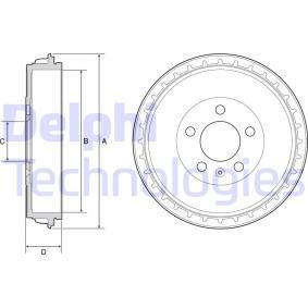DELPHI BF564 Tambor de travão SEAT ARONA