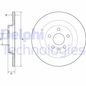 DELPHI BG4966C Bremsscheiben VOLVO XC40 (536) 2.0 190 PS Otto