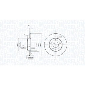 Acquista Disco freno da MAGNETI MARELLI 360406021701 a buon mercato per soli 54,02&nbsp;&euro;