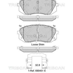 Acquista Kit pastiglie freni da TRISCAN 8110 43054 a buon mercato per soli 72,96&nbsp;&euro;