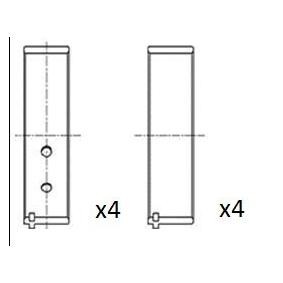 FAI AutoParts BB2049-025 Coussinet de bielle OPEL Astra F CC (T92) 1.8 90 CV Essence