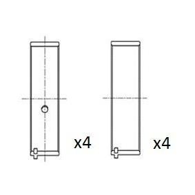 FAI AutoParts BB2050-STD Coussinet de bielle OPEL Astra F CC (T92) 1.8 90 CV Essence