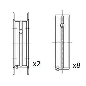FAI AutoParts BM1037-STD Coussinet de bielle OPEL Astra F CC (T92) 1.8 90 CV Essence