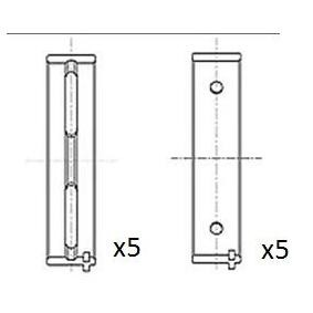 FAI AutoParts BM1050-STD Kurbelwellenlager FIAT STRADA