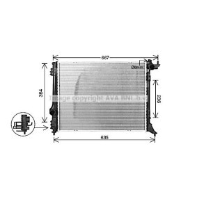 PRASCO RT2647 Kühler RENAULT Megane 4 Grandtour (K9A/M/N_) 1.6 115 PS Otto