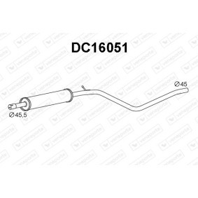 VENEPORTE DC16051 Vorschalldämpfer RENAULT DUSTER