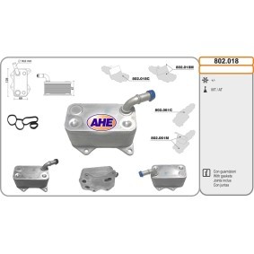 AHE 802.018 Oljekylare VW Passat Sedan (3C2) 2.0 150 hk Bensinmotor