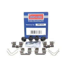 BORG & BECK BBK1636 Kit d'accessoires, plaquette de frein à disque HYUNDAI SONATA V (NF) 2.0 144 CV Essence