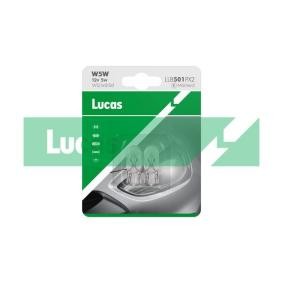 LUCAS LLB501PX2 Glødelampe nummerskiltlys MAZDA 323 F 6 (BJ) 1.6 95 hk Bensinmotor