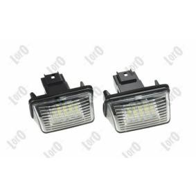 ABAKUS L38-210-0001LED Skyltbelysning PEUGEOT 206 Skåpbil