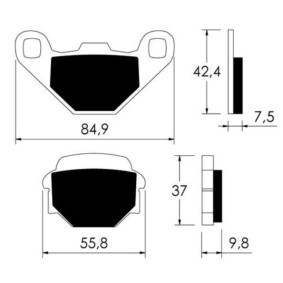 Acquista Kit pastiglie freni da VICMA P10736 a buon mercato per soli 12,58&nbsp;&euro;
