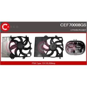 CASCO CEF70008GS Elektromotor, Kühlerlüfter CITROËN XSARA Break (N2)