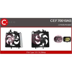 CASCO CEF70010AS Elektromotor, Kühlerlüfter CITROËN C3 I Schrägheck (FC_, FN_)