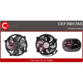 CASCO CEF70017AS Elektromotor, Kühlerlüfter CITROËN XSARA Break (N2)